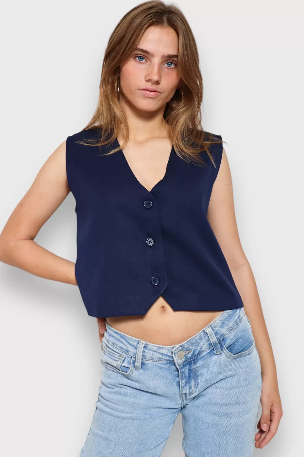 gilet_charm_marine_2.webp Gilet "Charm" Marine*Meet Me There Cheap