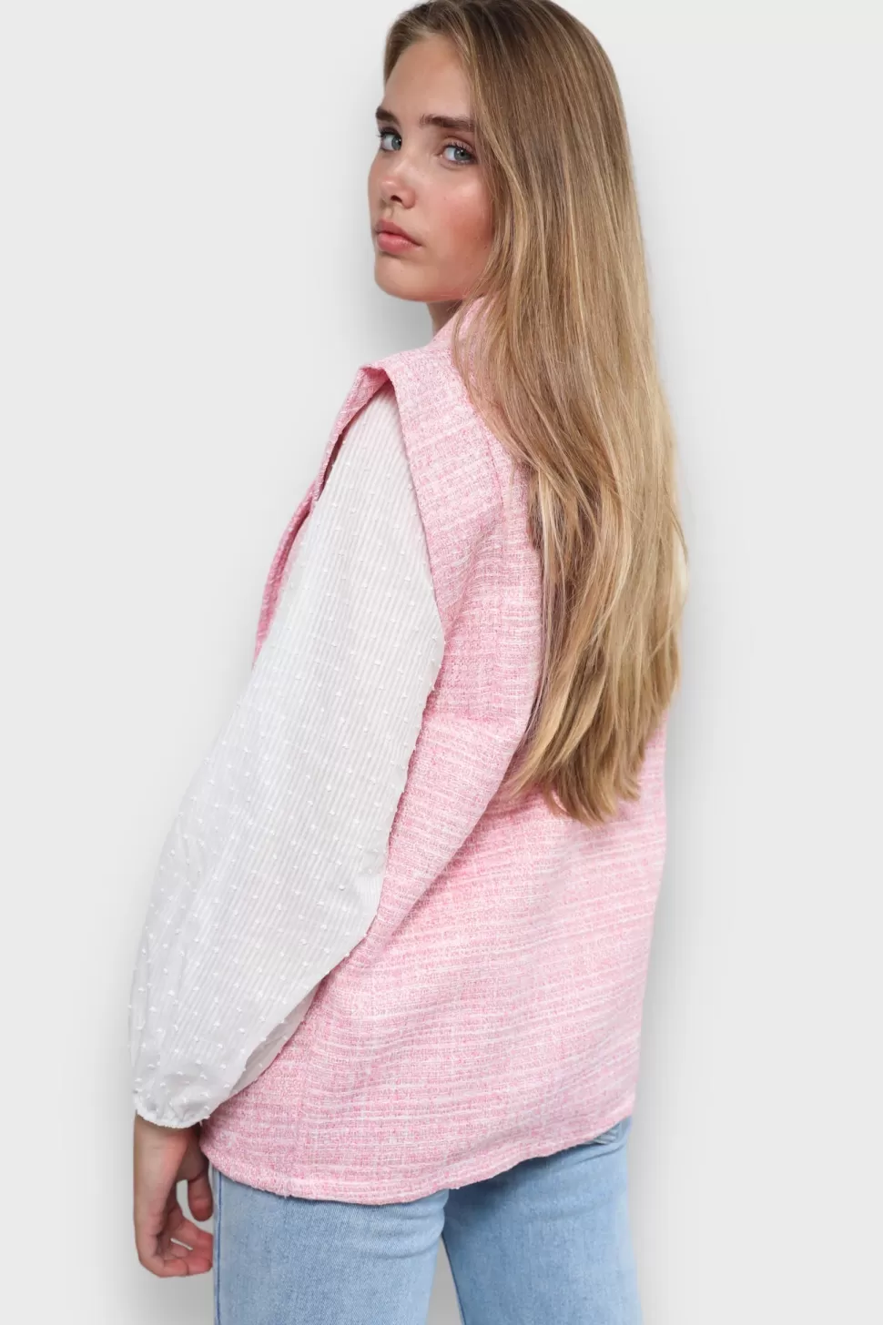 gilet_tweed_rose_2.webp Gilet "Tweed" Rose*Meet Me There Outlet